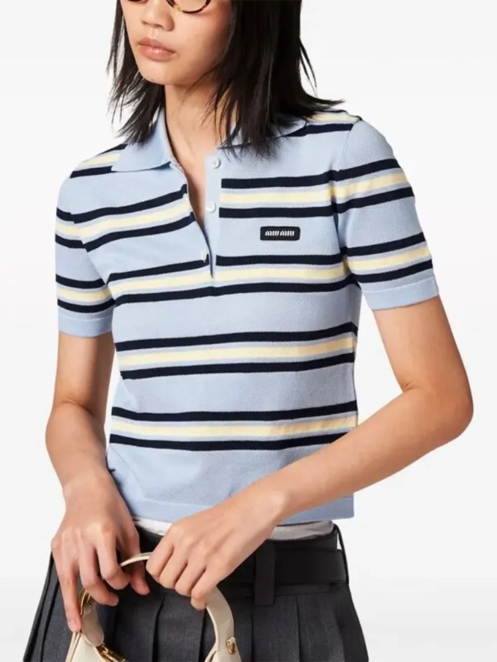 Miu Miu shirt cropped chest